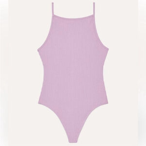 Wilfred Annecy Ribbed Bodysuit Sz Large in Lilac